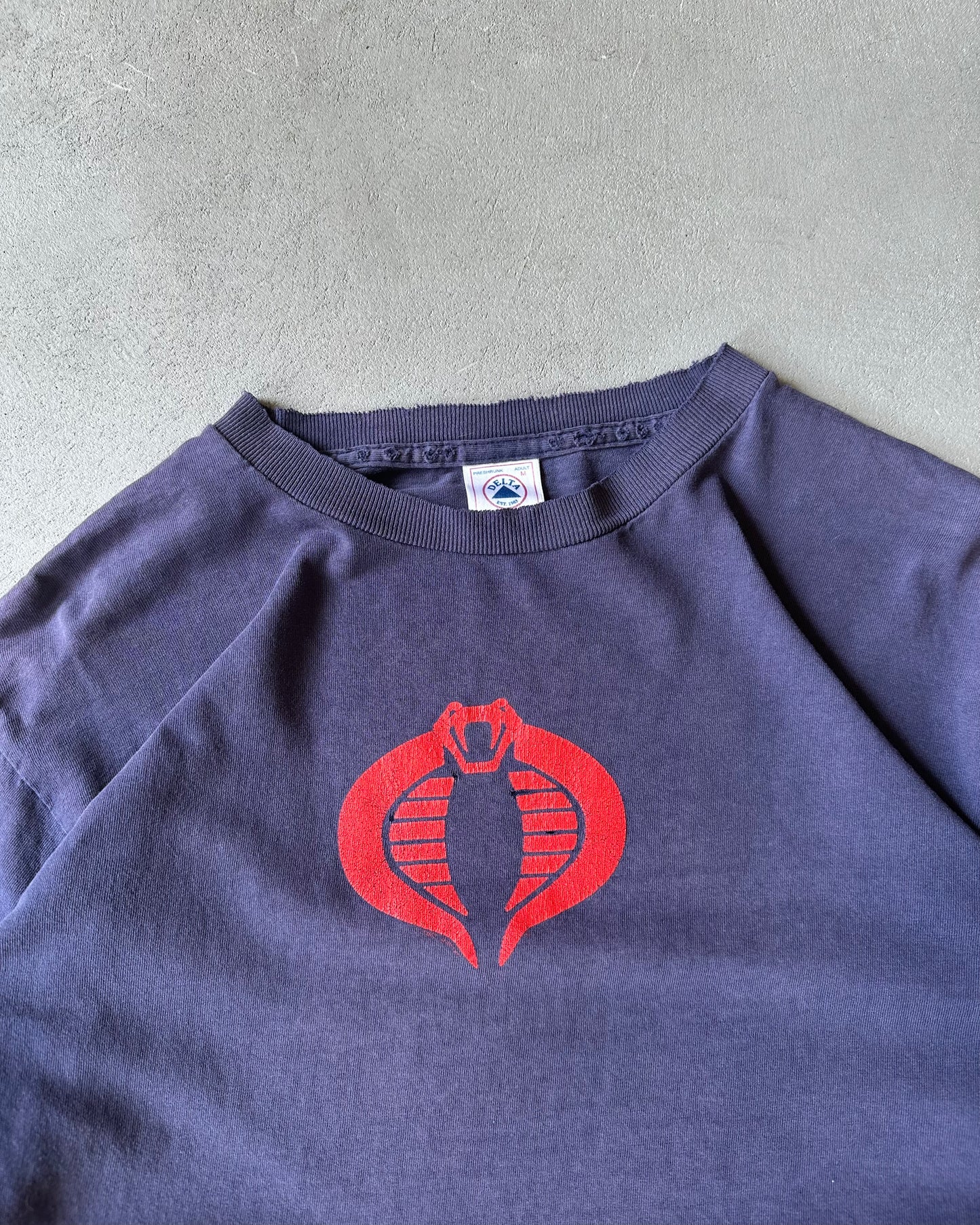1990s - Distressed Navy Cobra G.I Joe Longsleeve - M