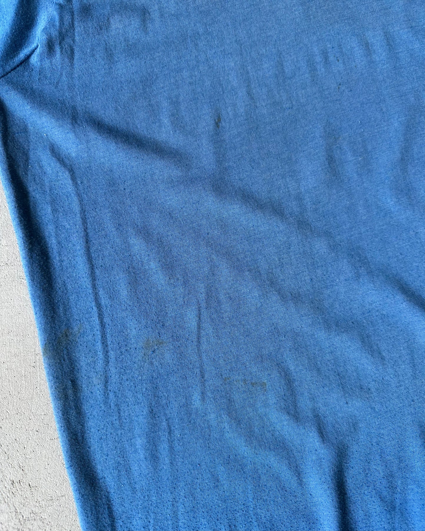 1980s - Blue/White Pate's Ringer T-Shirt - L