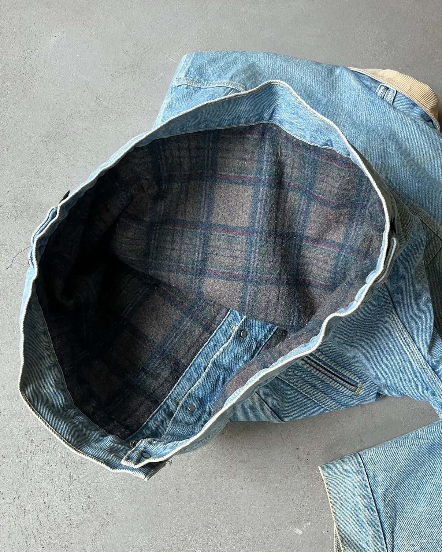 1990s - Carhartt Lined Denim Jacket - L/XL