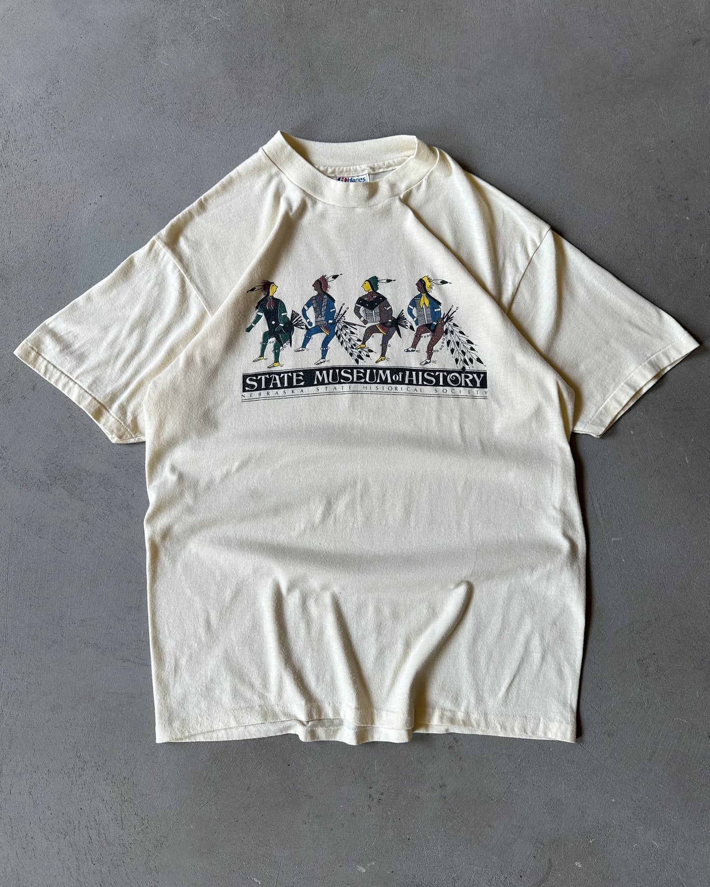 1980s- Cream Museum Of History T-Shirt - M
