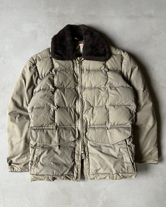 1950s - Beige Comfy Down Jacket - S/M