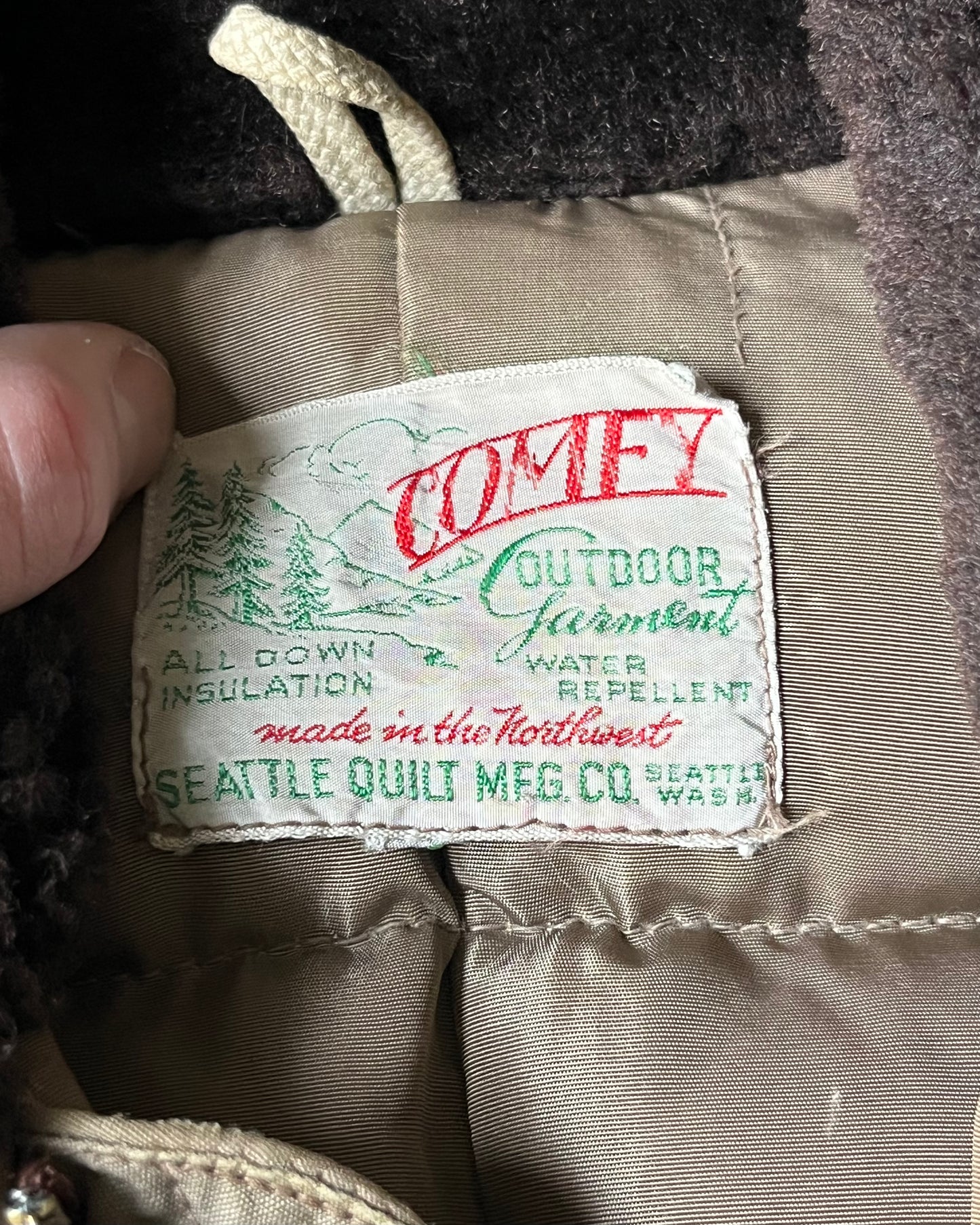 1950s - Beige Comfy Down Jacket - S/M