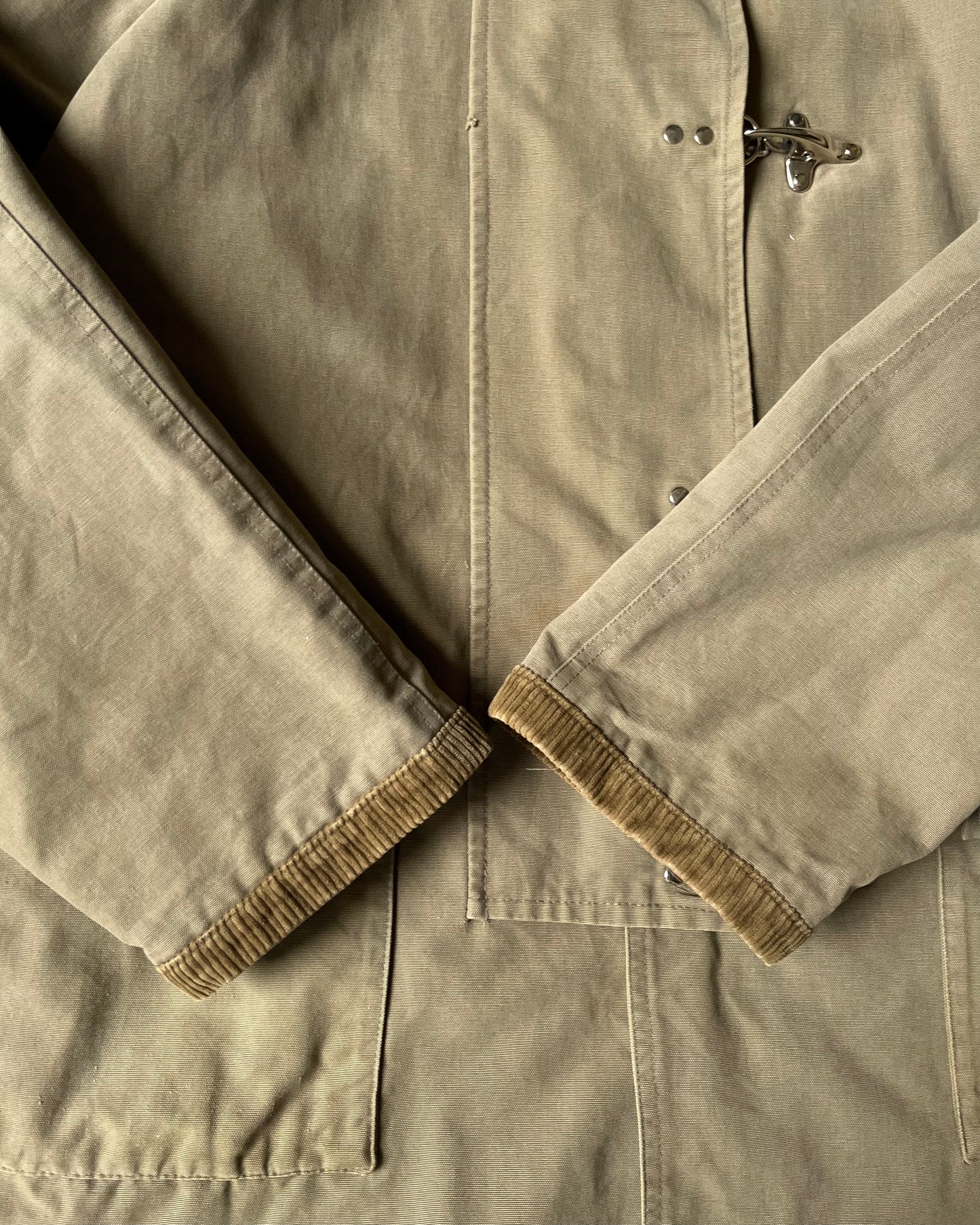 1990s - Tan Fireman Coat - L/XL