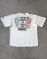 1990s - White "Heaven Or Hell" T-Shirt - L