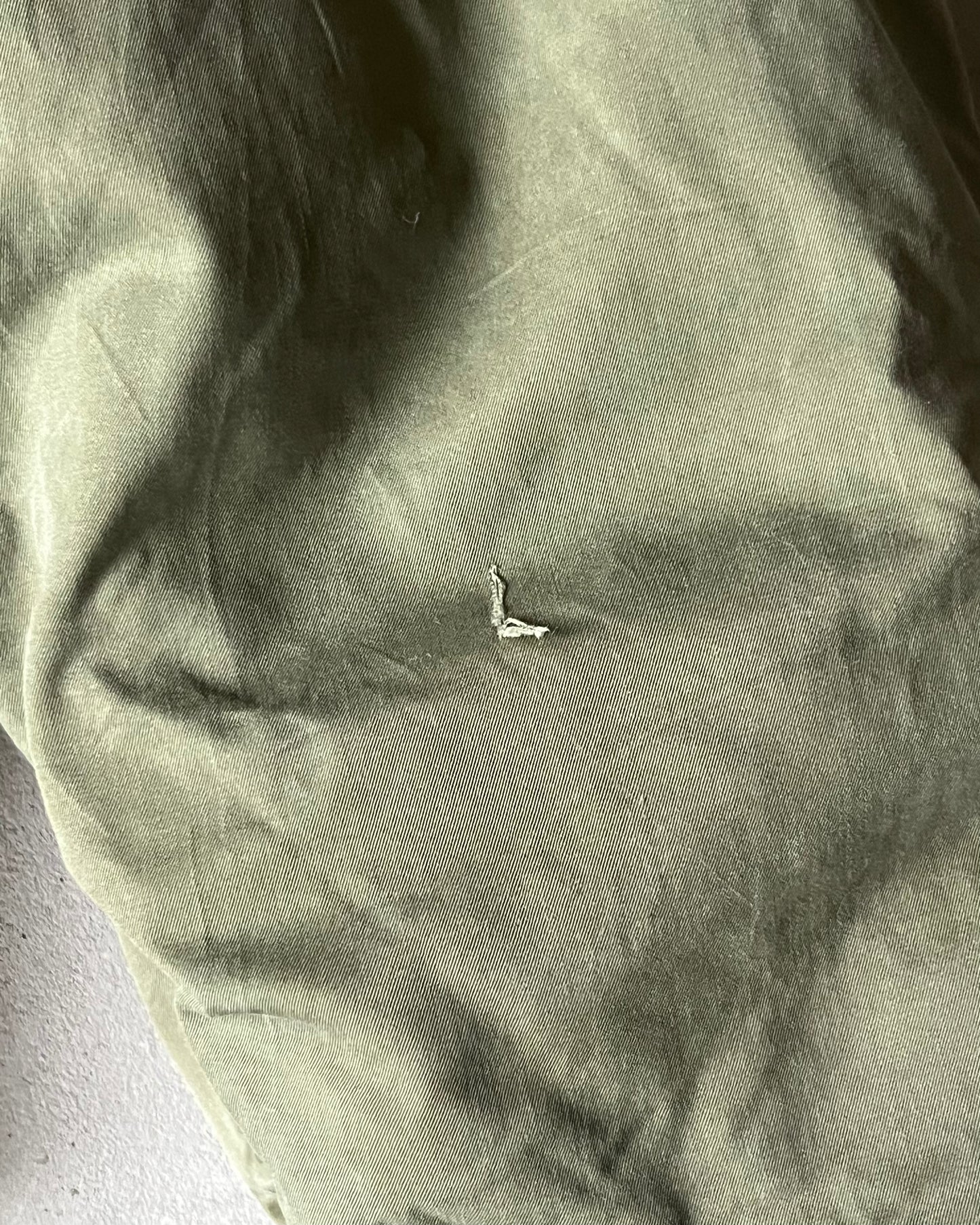 1960s - Distressed Green French Air Force Jacket - S/M