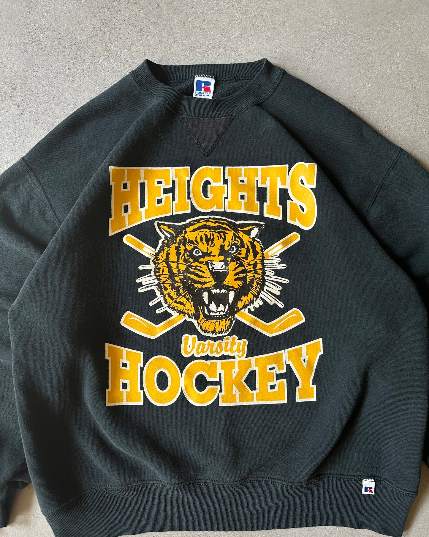 1990s - Black Heights Russell Crewneck - M/L