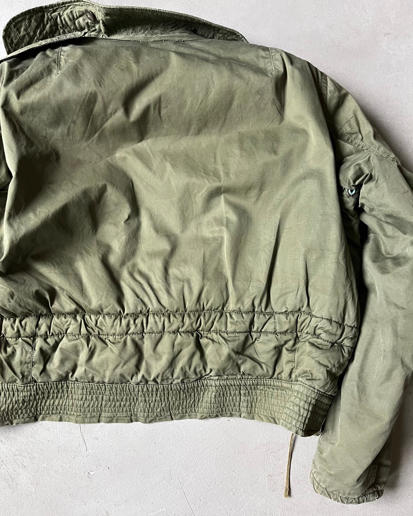 1960s - Distressed Green French Air Force Jacket - S/M
