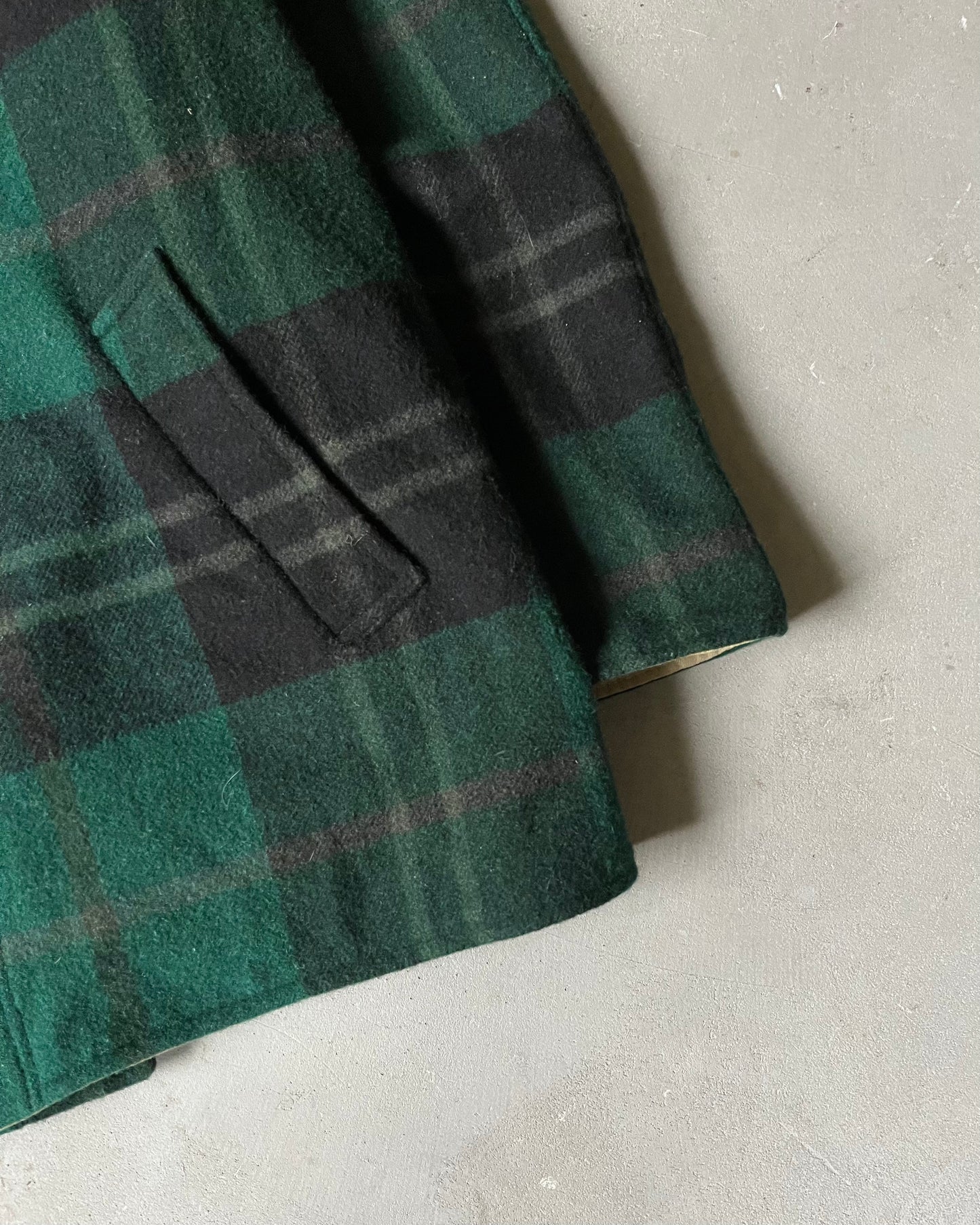 1990s - Green/Black Polo RL Reversible Coat - XL