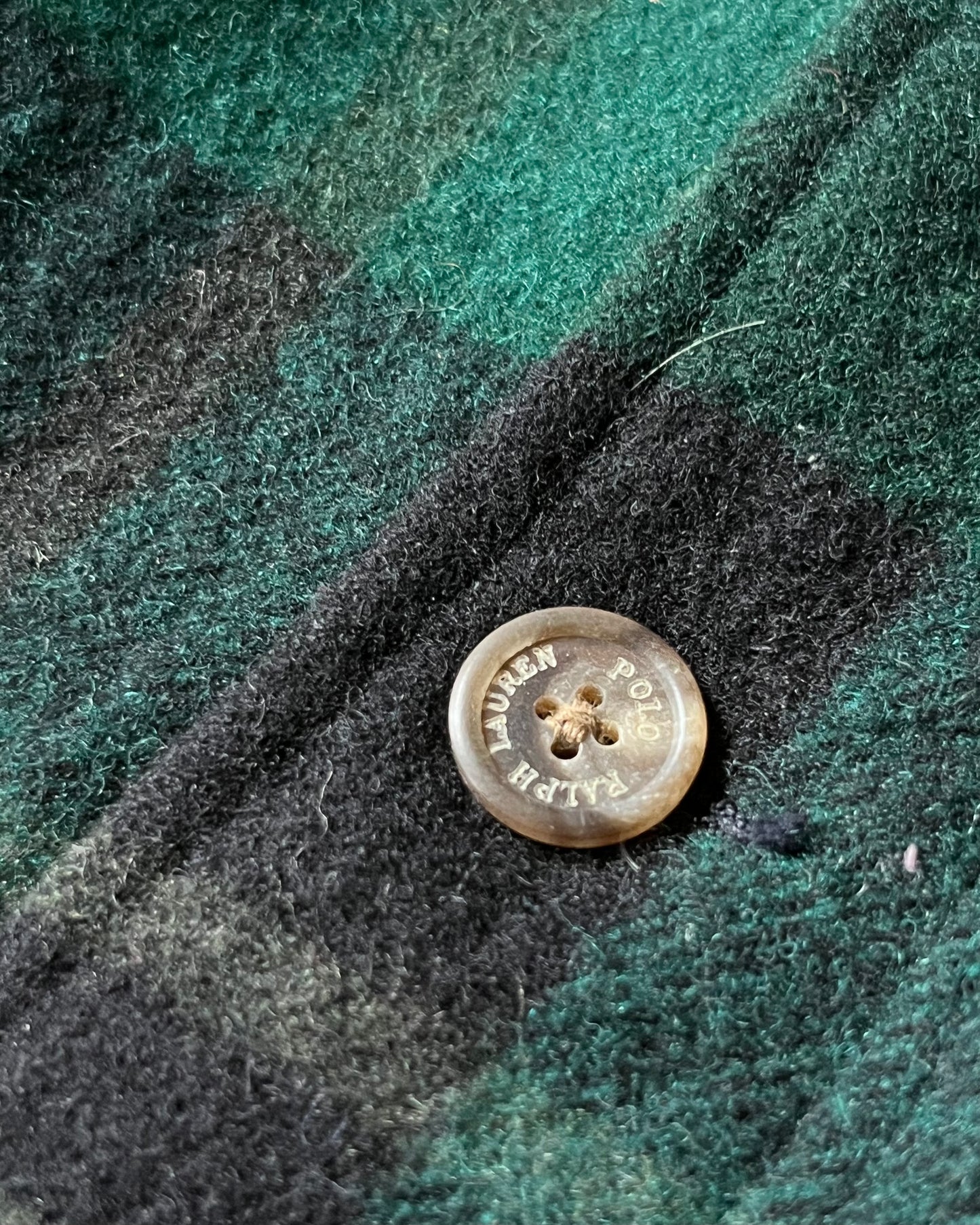 1990s - Green/Black Polo RL Reversible Coat - XL