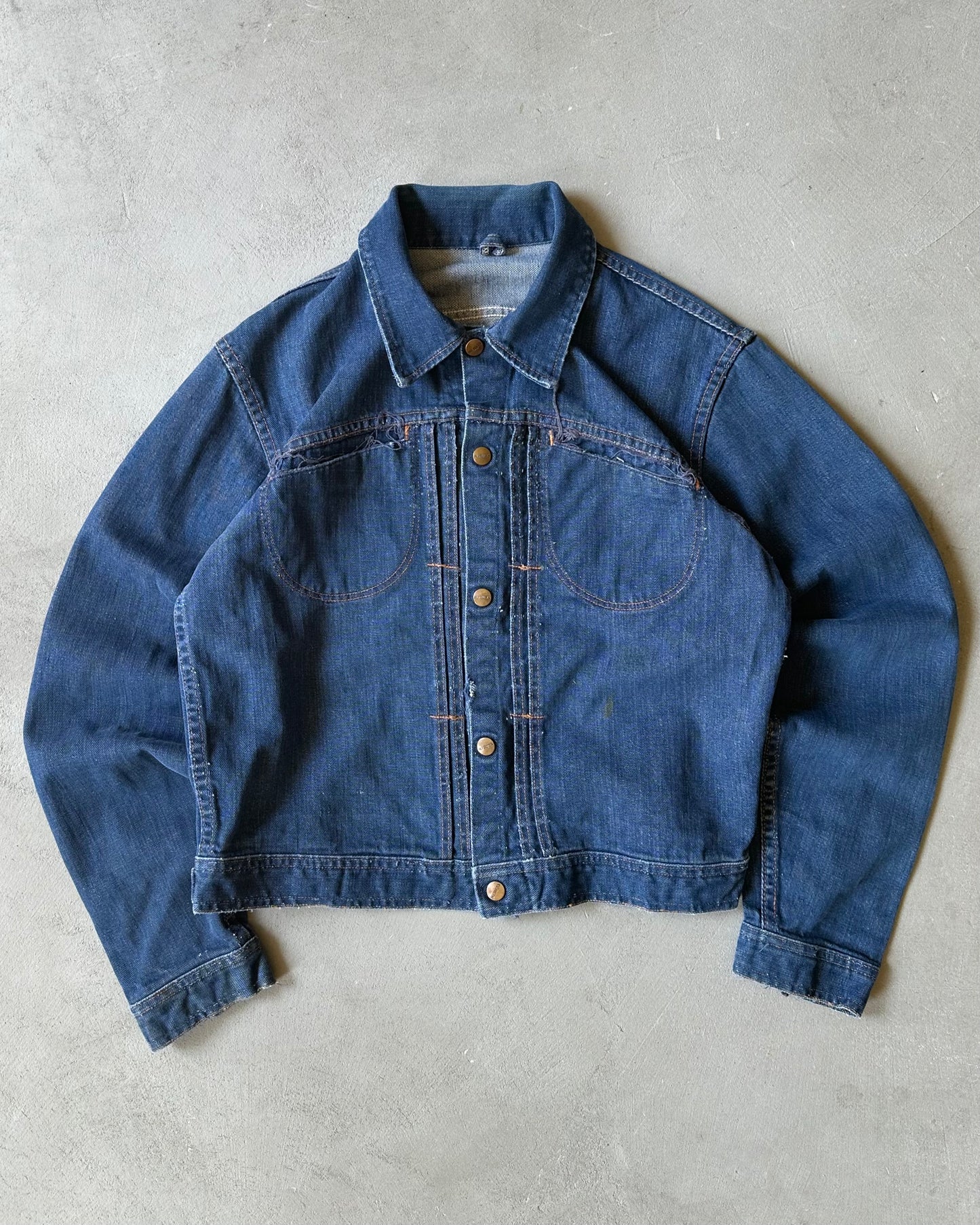 1960s - Distressed Roebuck Denim Jacket - XS/S