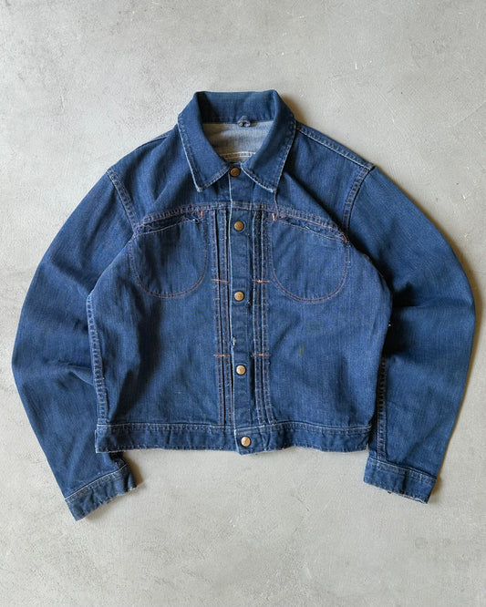 1960s - Distressed Roebuck Denim Jacket - XS/S