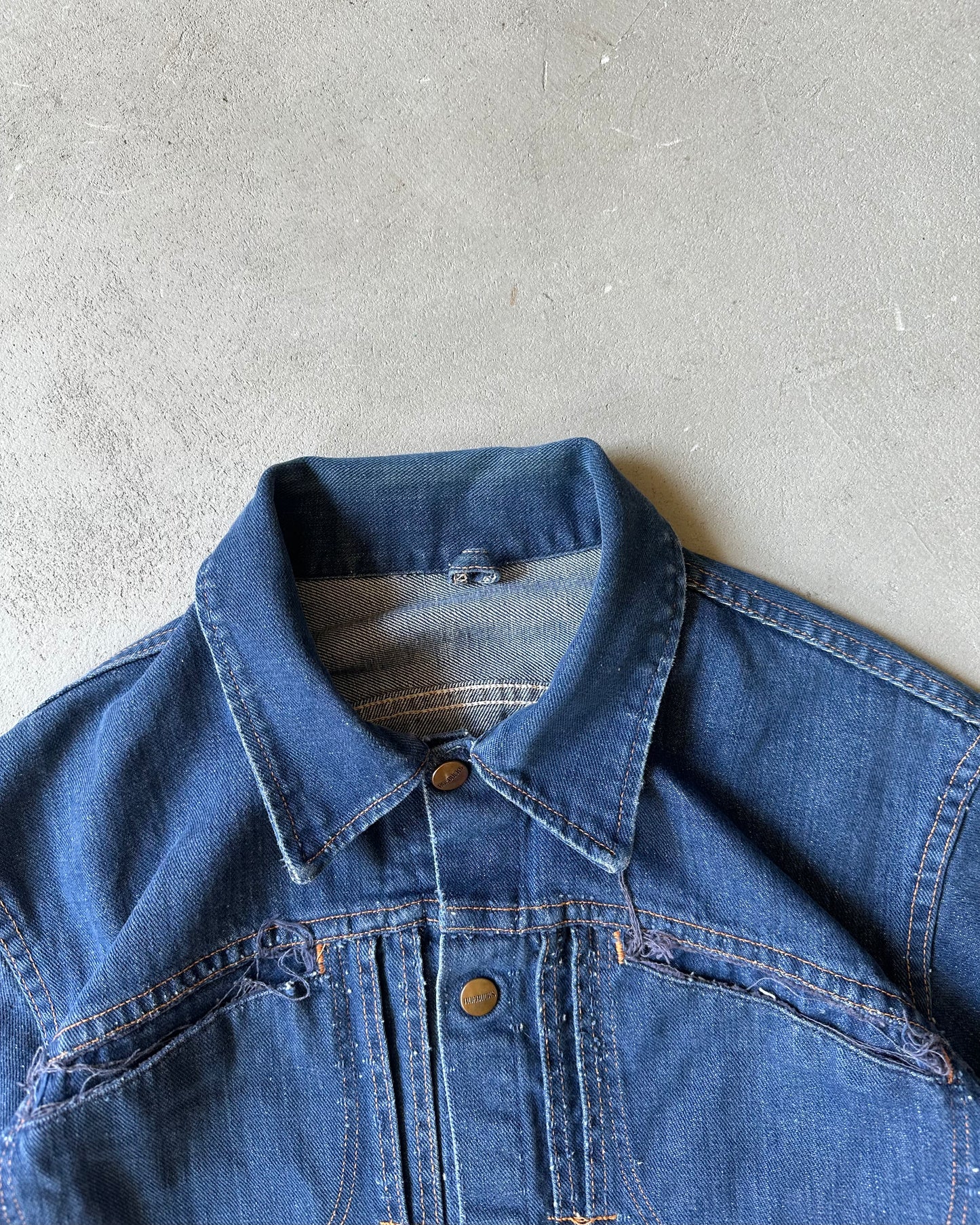 1960s - Distressed Roebuck Denim Jacket - XS/S