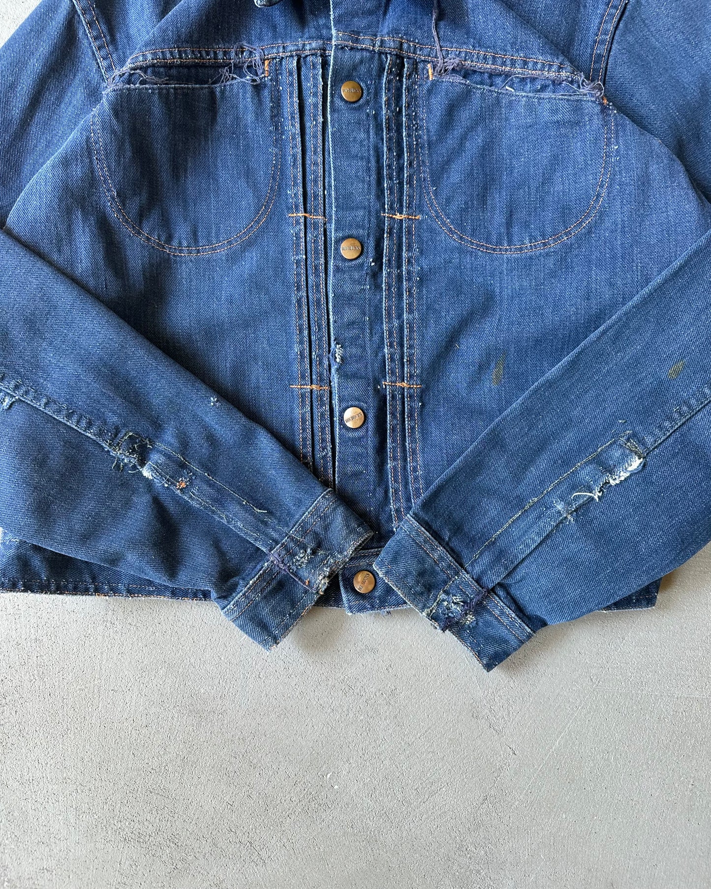 1960s - Distressed Roebuck Denim Jacket - XS/S