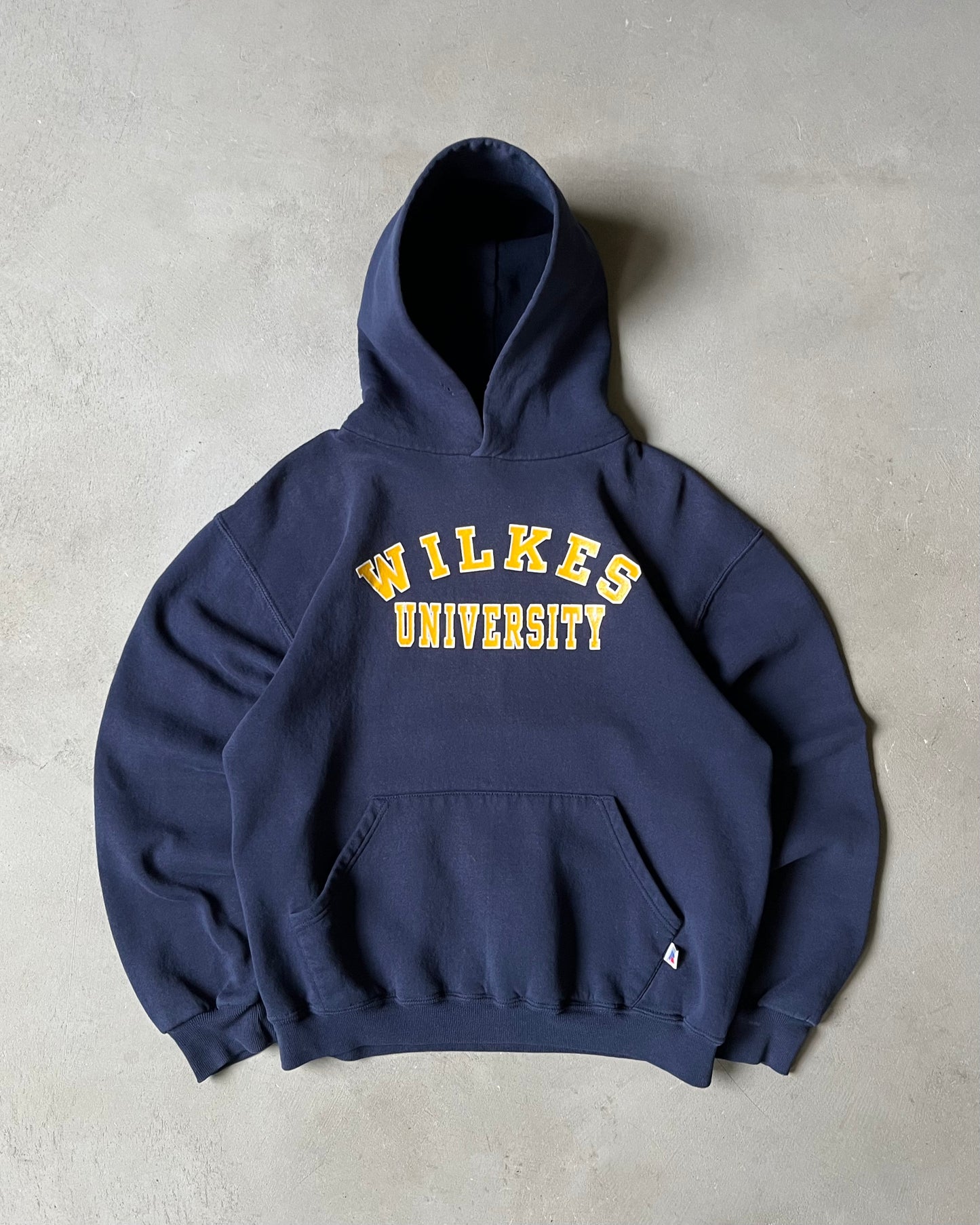 1990s - Navy Wilkes Russell Hoodie - S