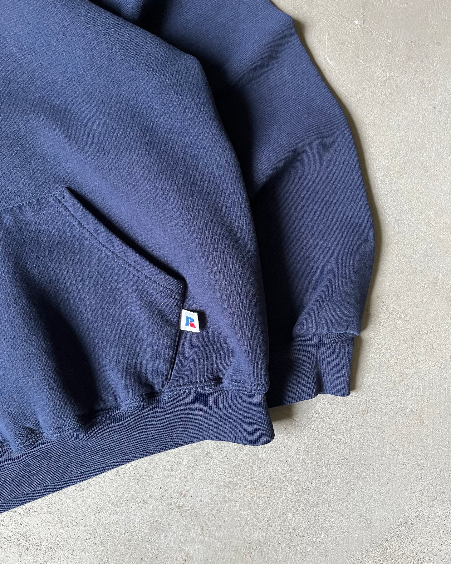 1990s - Navy Wilkes Russell Hoodie - S