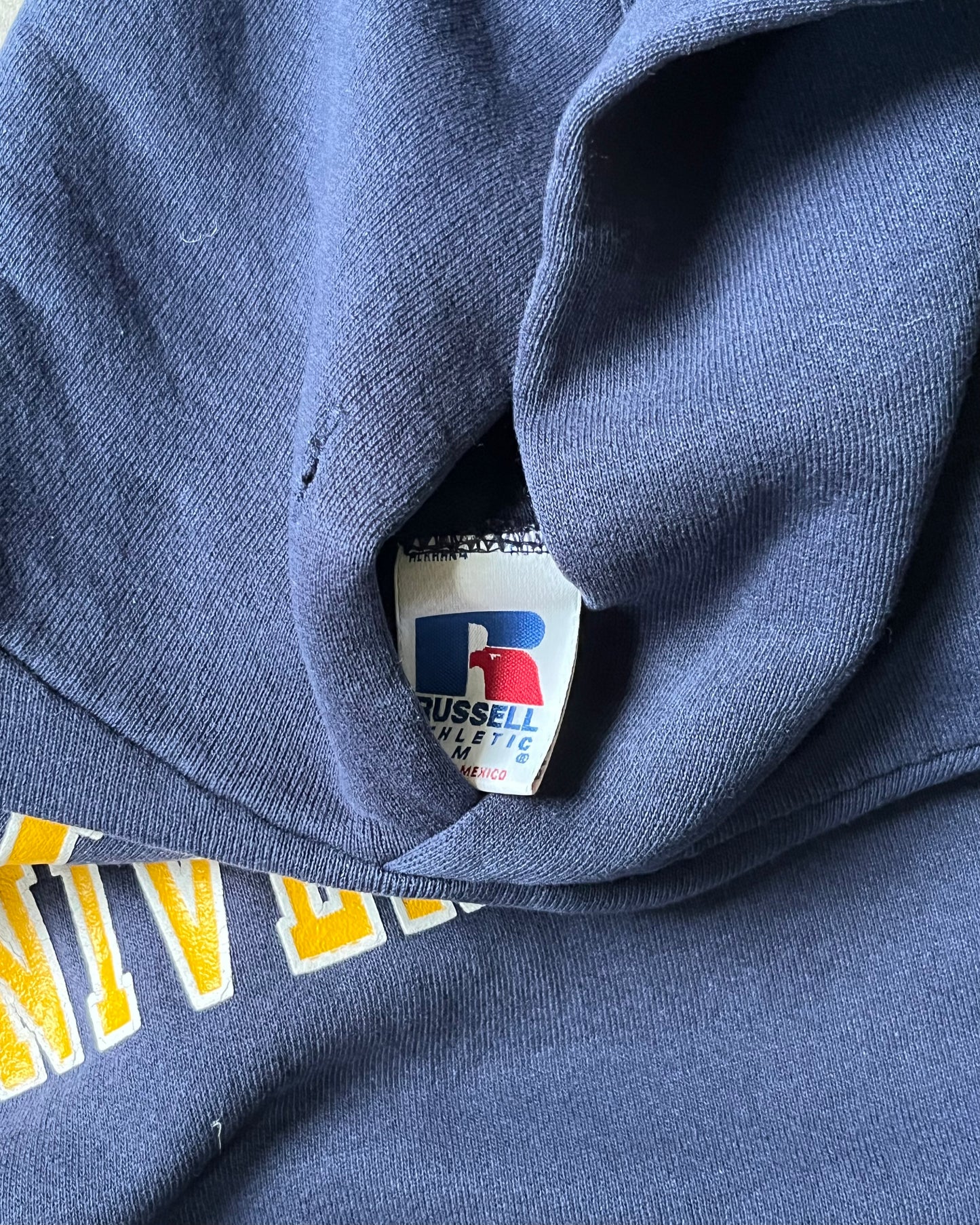 1990s - Navy Wilkes Russell Hoodie - S