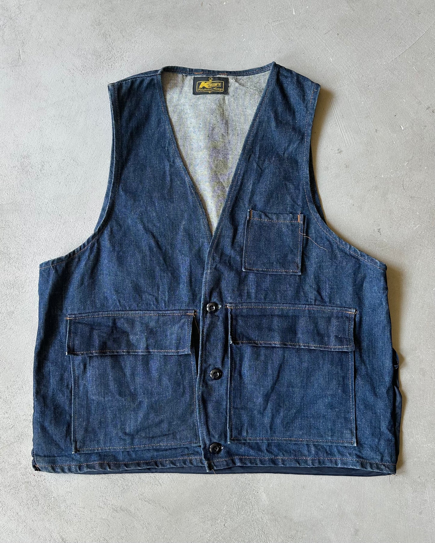 1980s - Denim Vest - L
