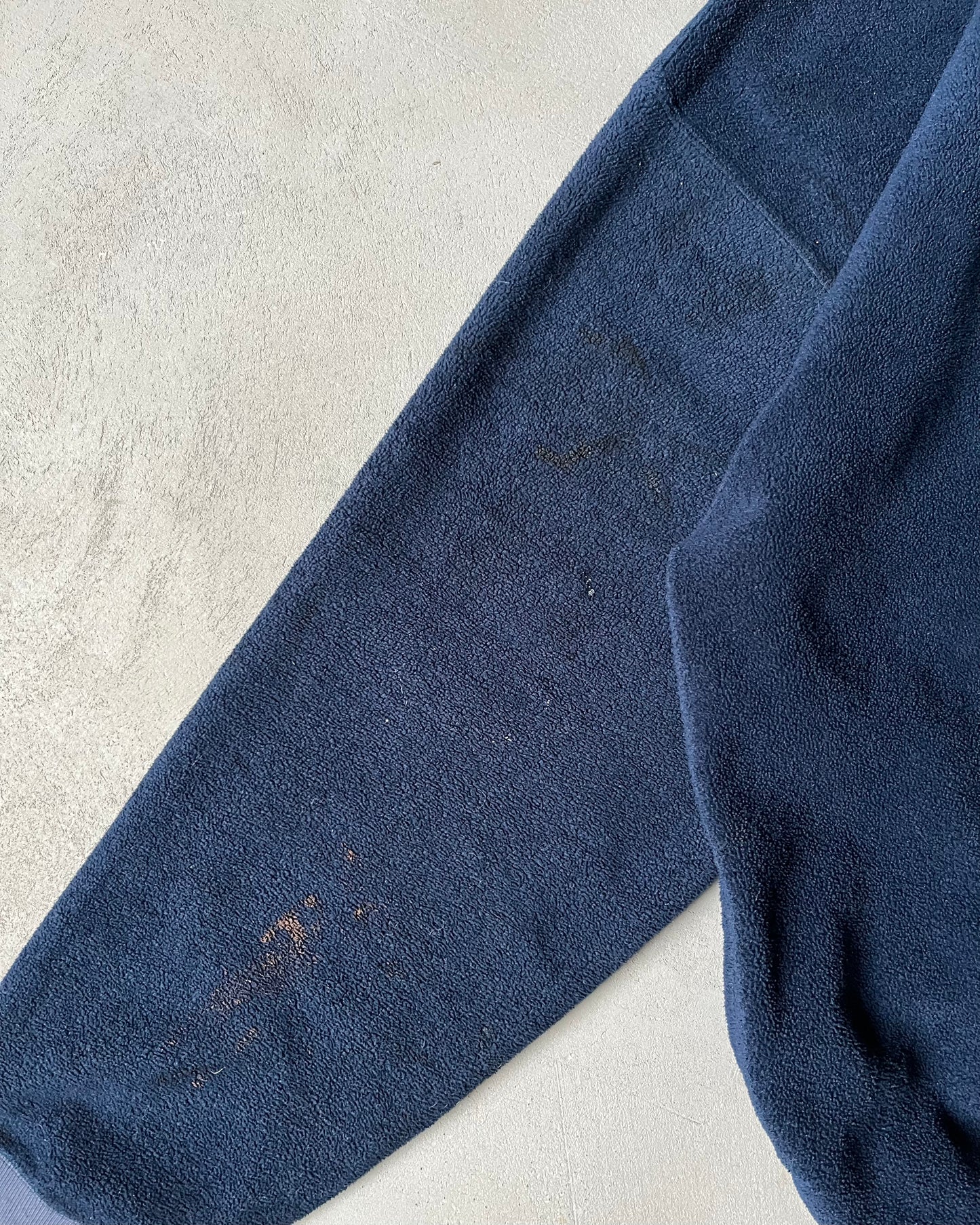 1990s - Distressed Navy GAP 1/4 Zip Fleece - XXL