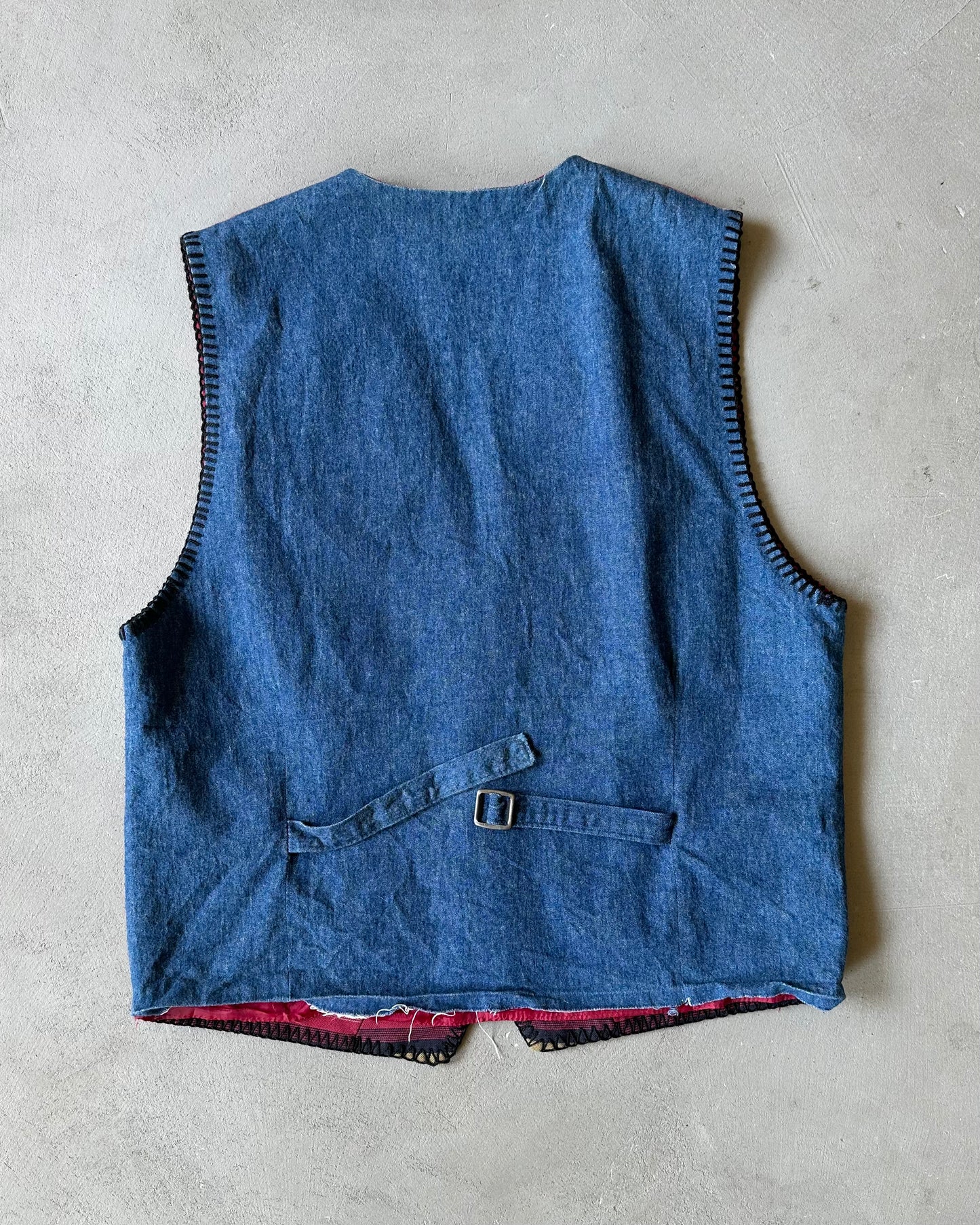 1990s - Red/Green Navajo Eddie Bauer Vest - (W)S