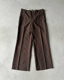 1970s - Brown Poly/Wool Trousers - 31x29