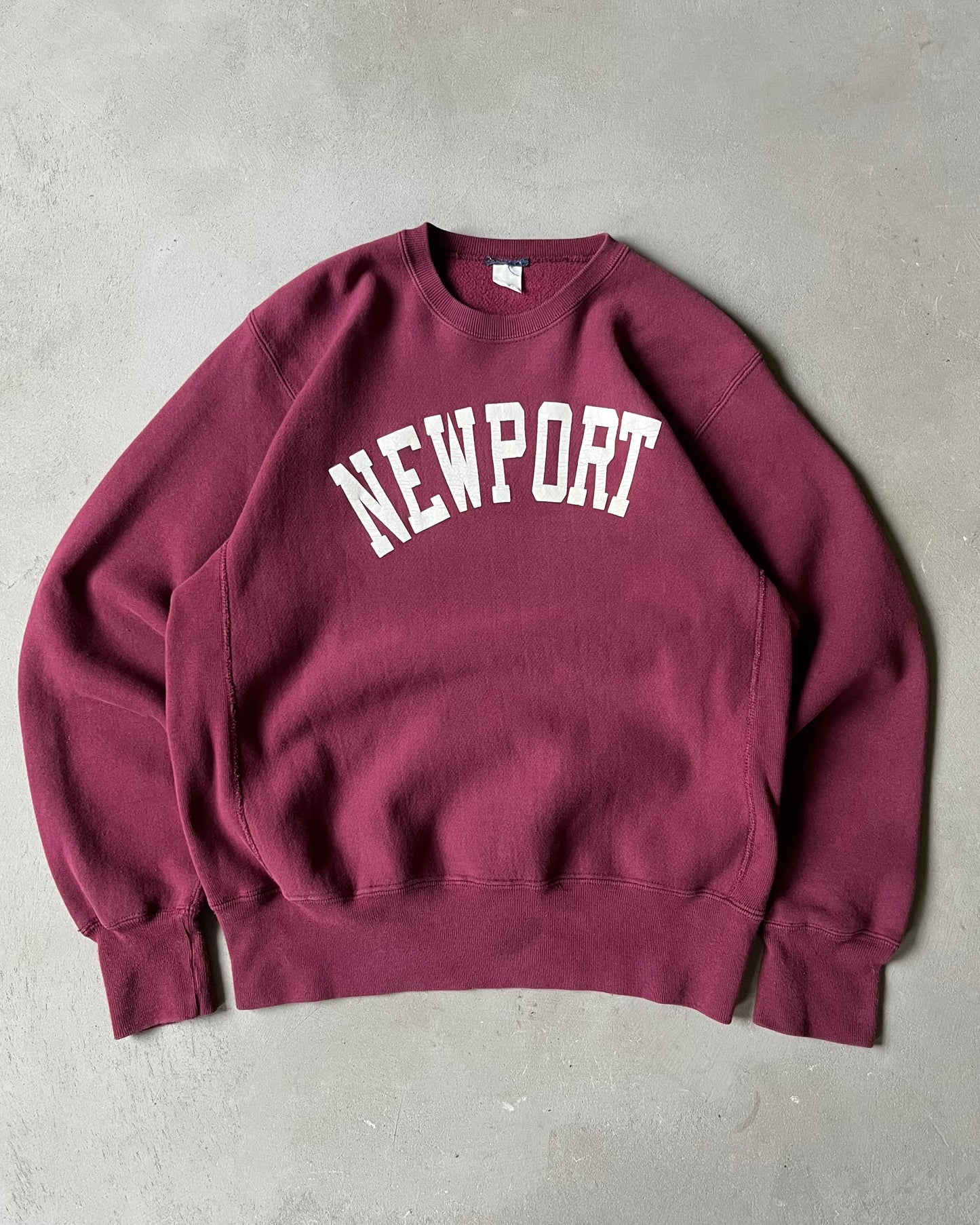 1990s - Burgundy Newport Crewneck - L