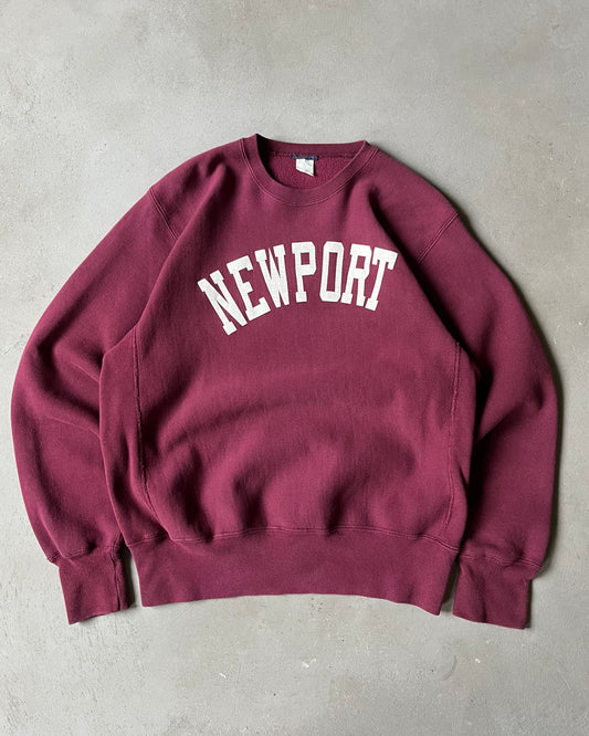 1990s - Burgundy Newport Crewneck - L