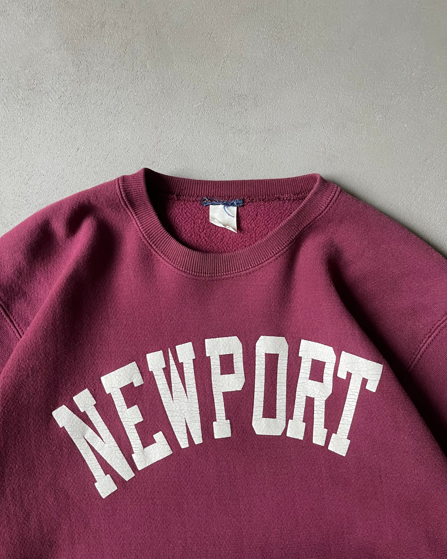 1990s - Burgundy Newport Crewneck - L