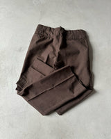 1970s - Brown Poly/Wool Trousers - 31x29