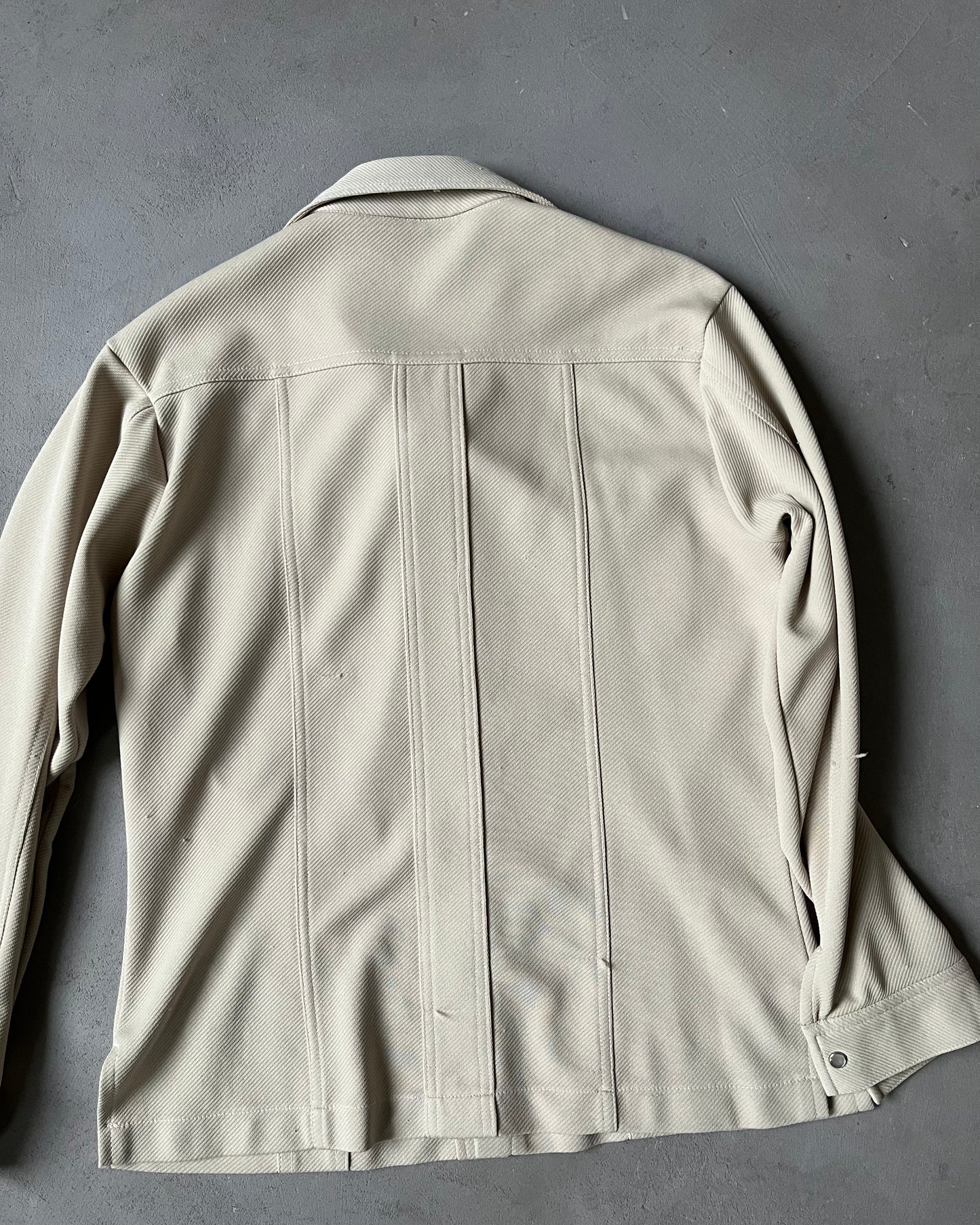 1980s - Beige Branford Wester Shirt - M