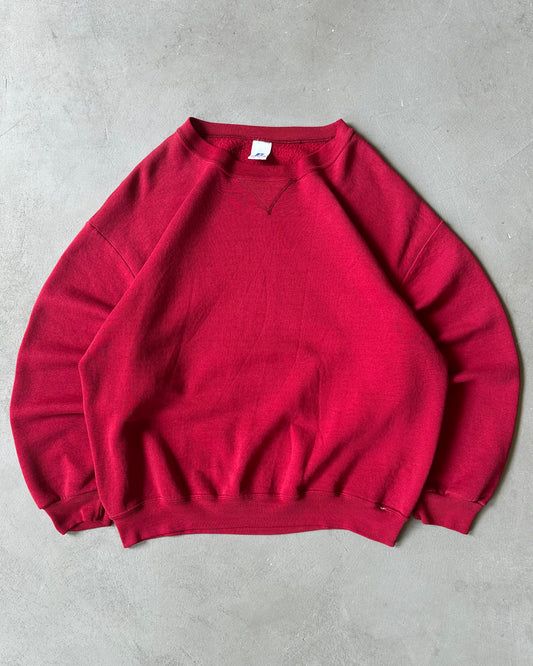 1990s - Red Russell Crewneck - L