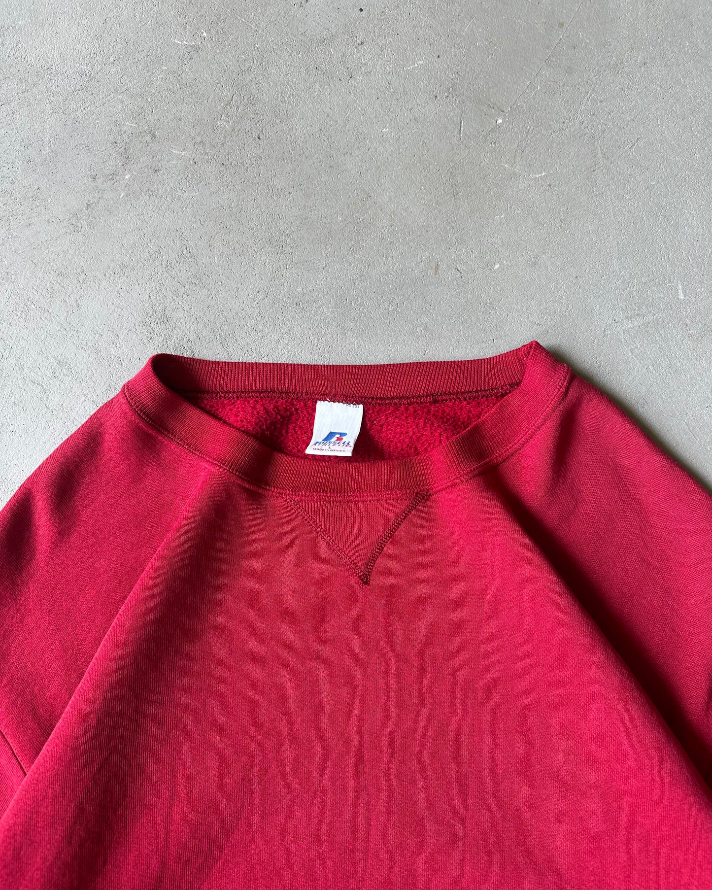 1990s - Red Russell Crewneck - L