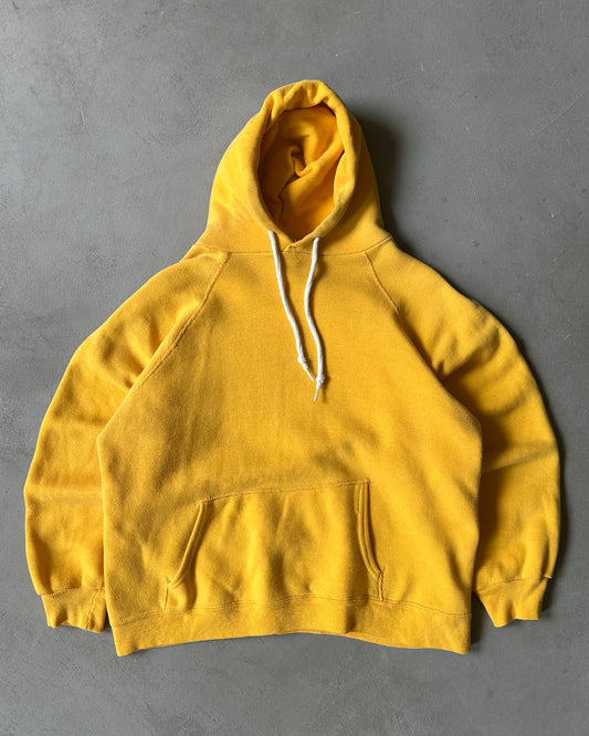 1970s - Yellow Blank Hoodie - S