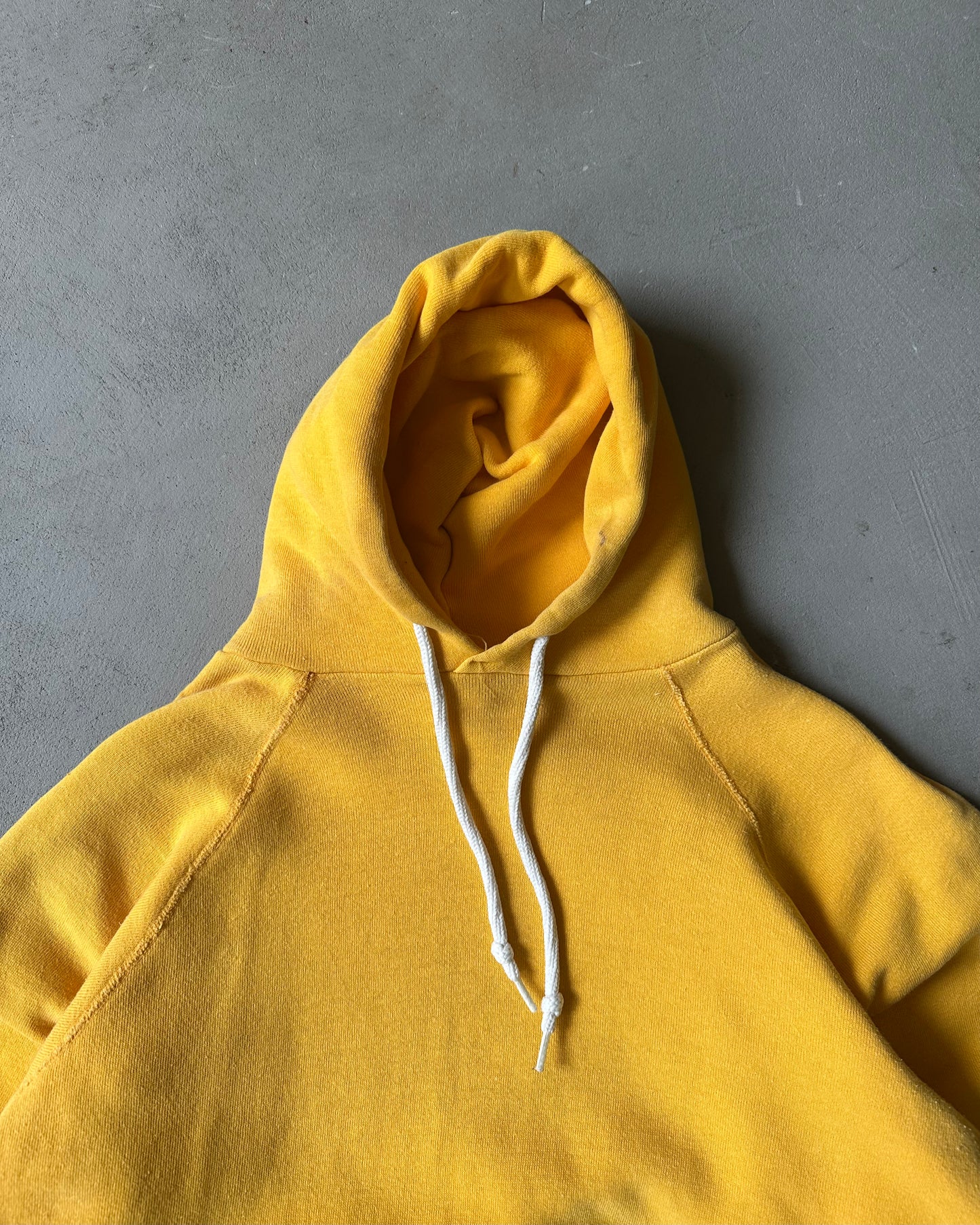 1970s - Yellow Blank Hoodie - S