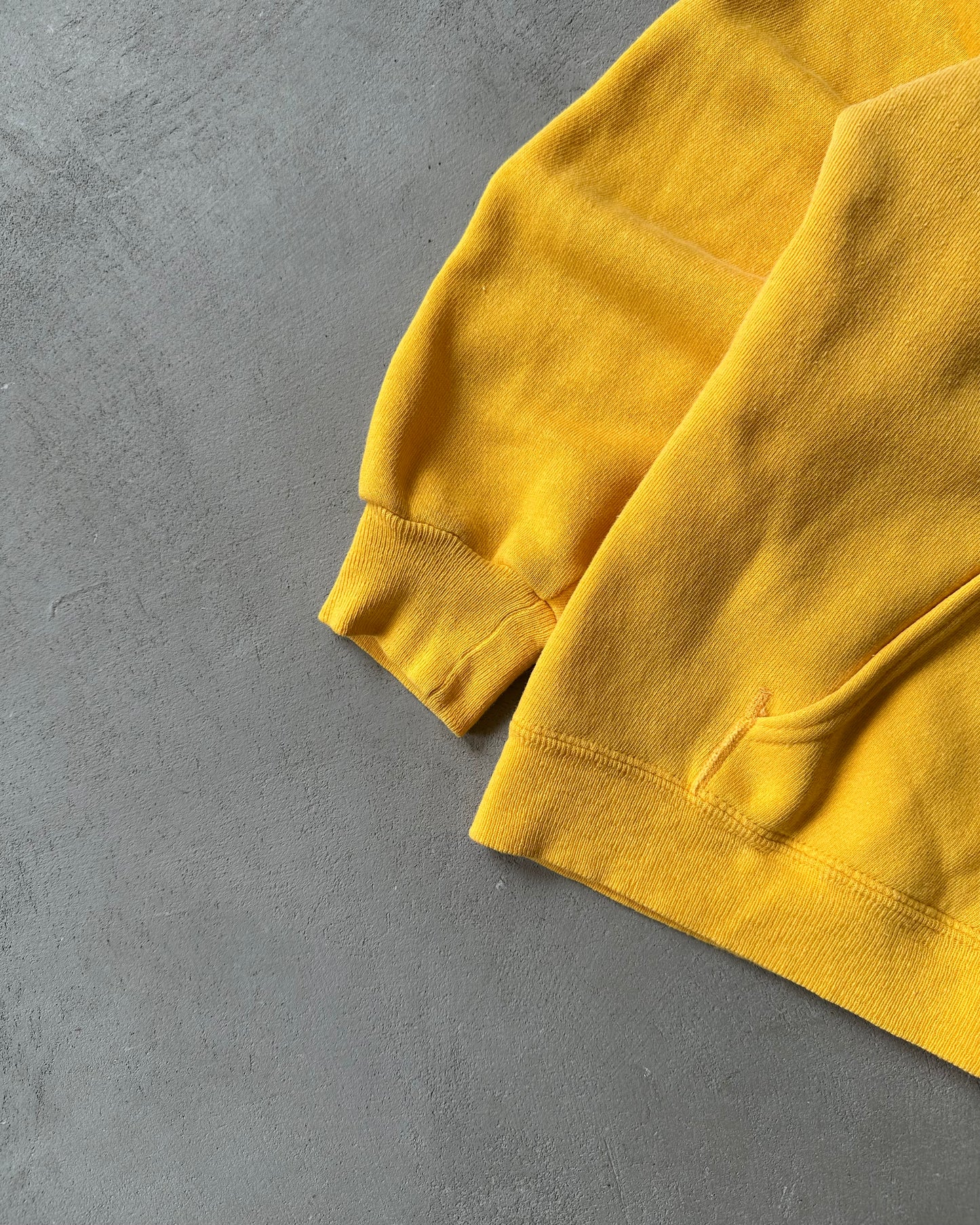 1970s - Yellow Blank Hoodie - S