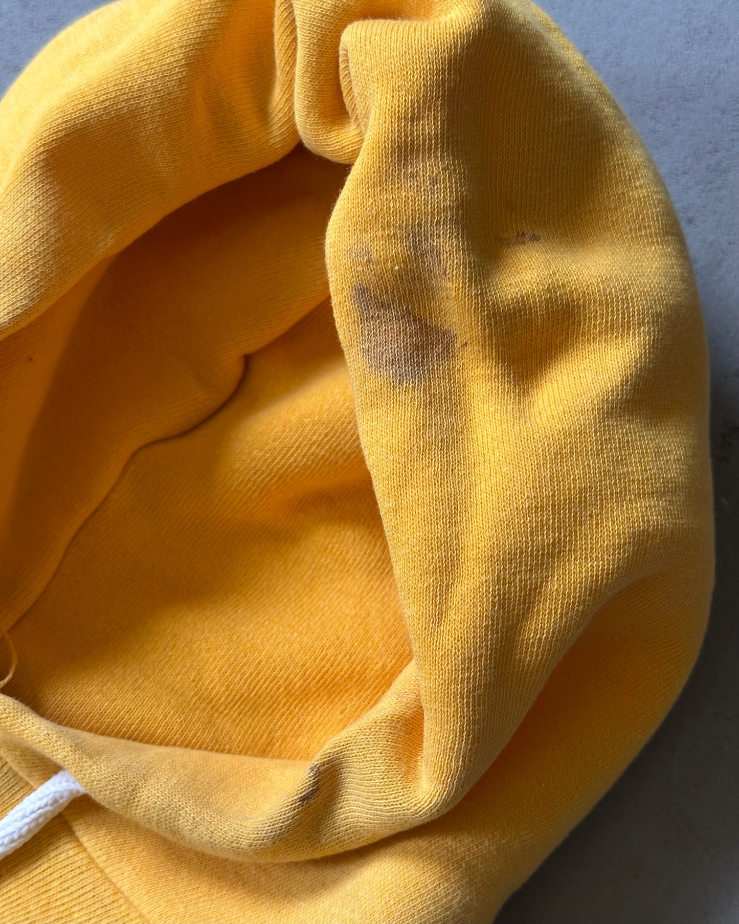 1970s - Yellow Blank Hoodie - S