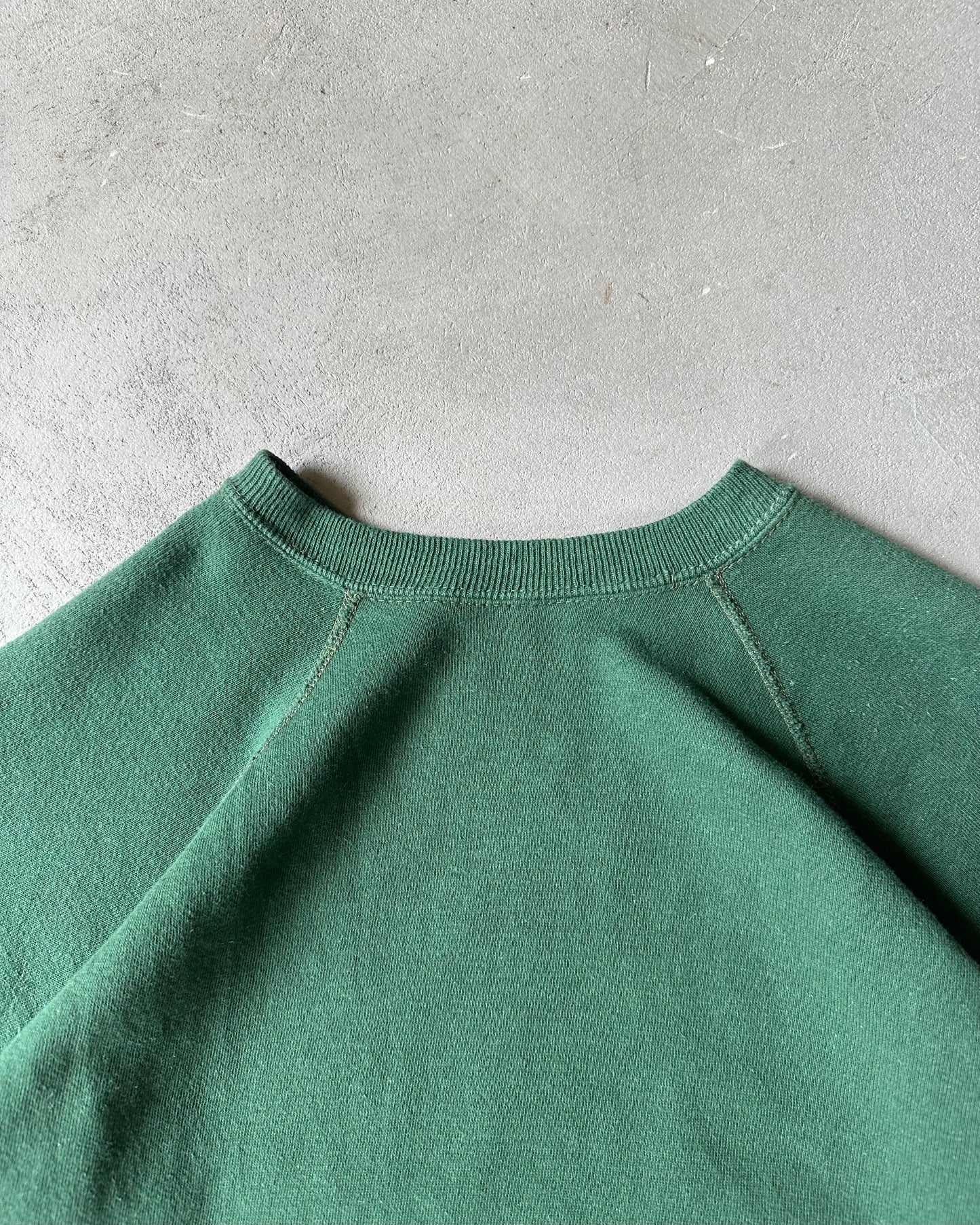 1970s - Forest Green Shortsleeve Crewneck - M