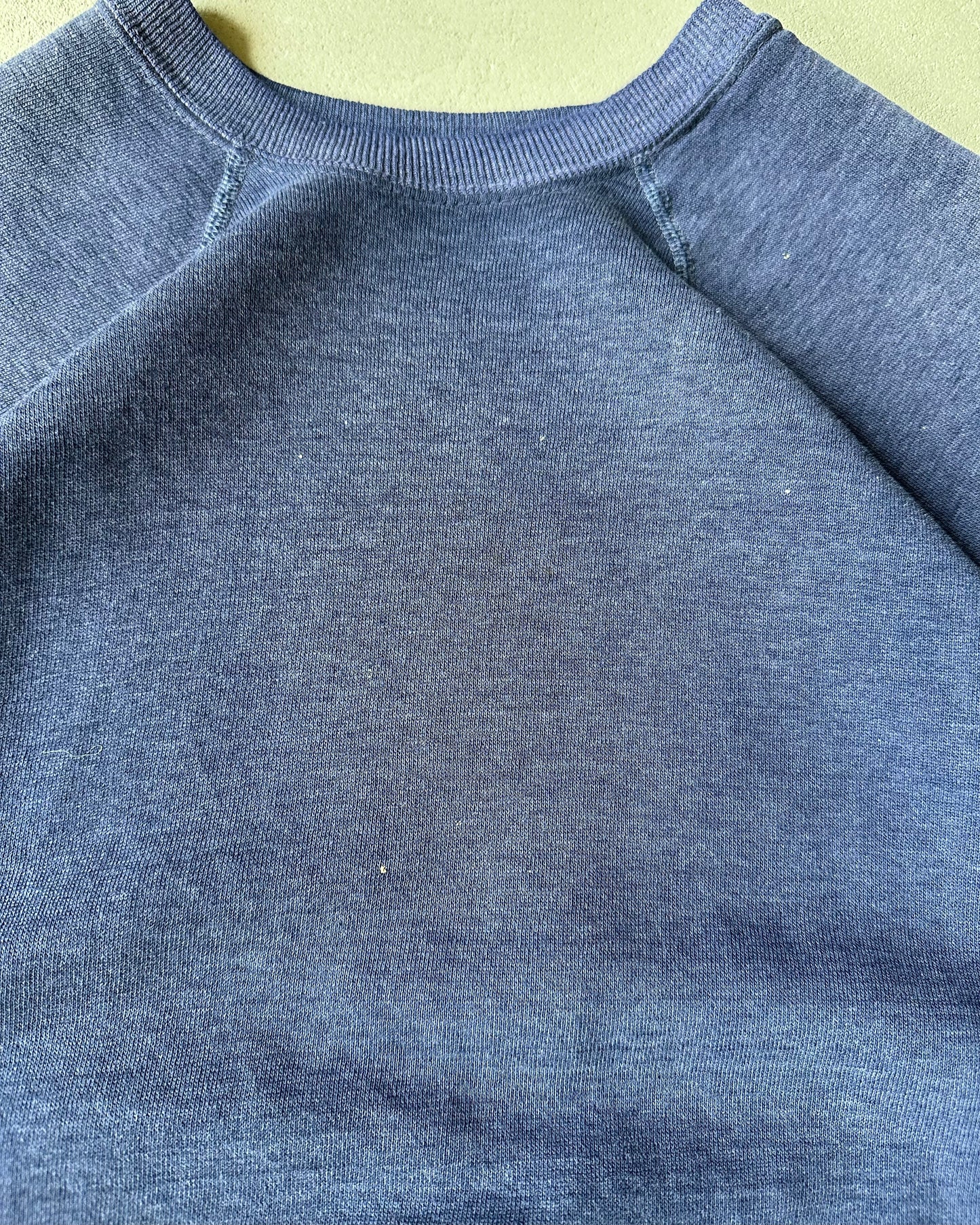 1970s - Distressed Navy Shortsleeve Crewneck - S