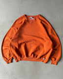 1990s - Burnt Orange Russell Hoodie - XL