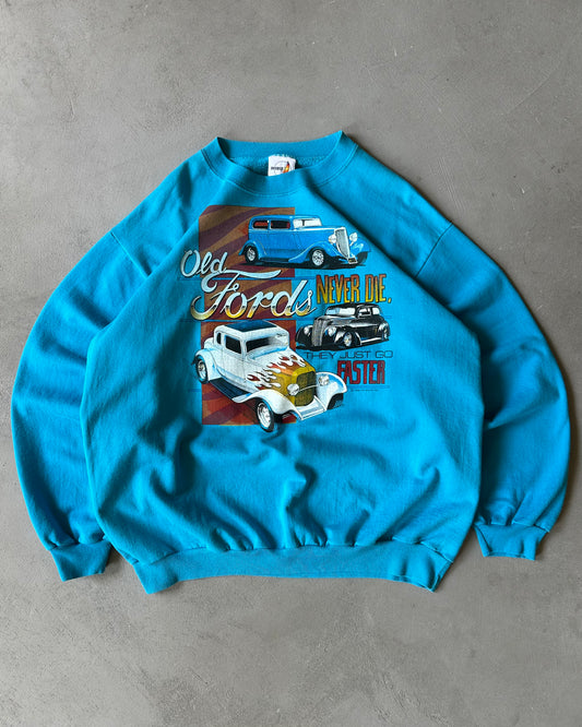1980s - Blue Ford Light Crewneck - M/L