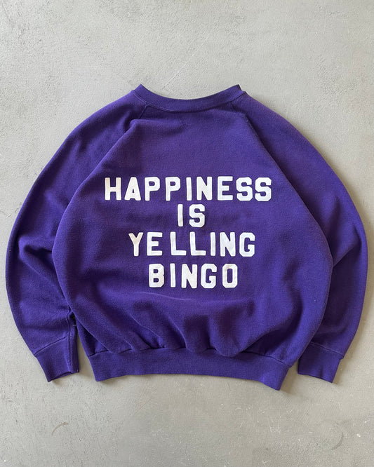1980s - Purple "BINGO" Crewneck - S