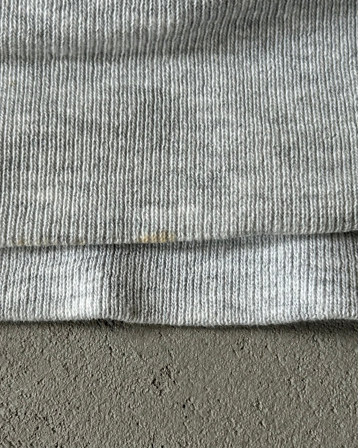 1980s - Ash Grey Champion Warmup Crewneck - M