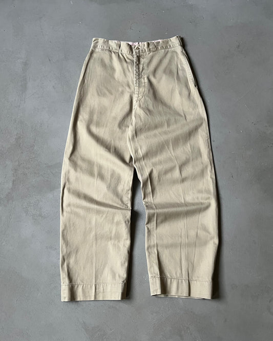 1960s - Beige USN Chinos - 28x29