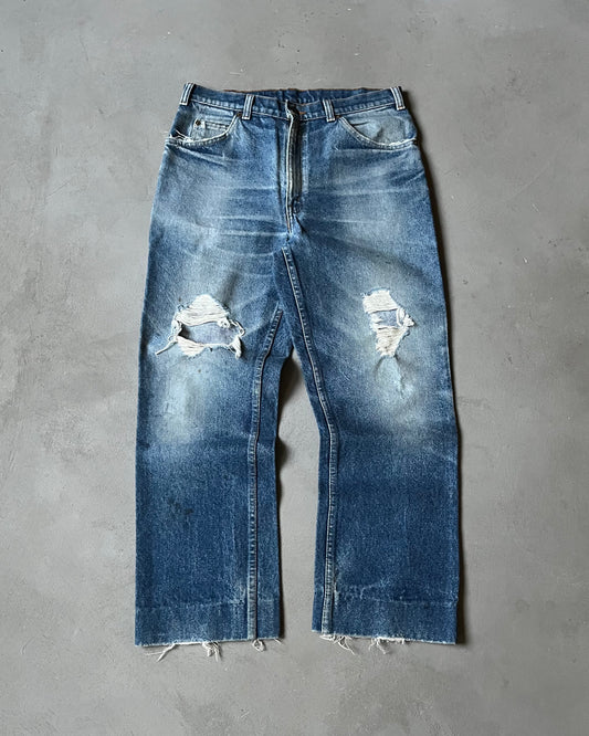 1980s - Distressed 619 Orange Tab Levi's Jeans - 32x27
