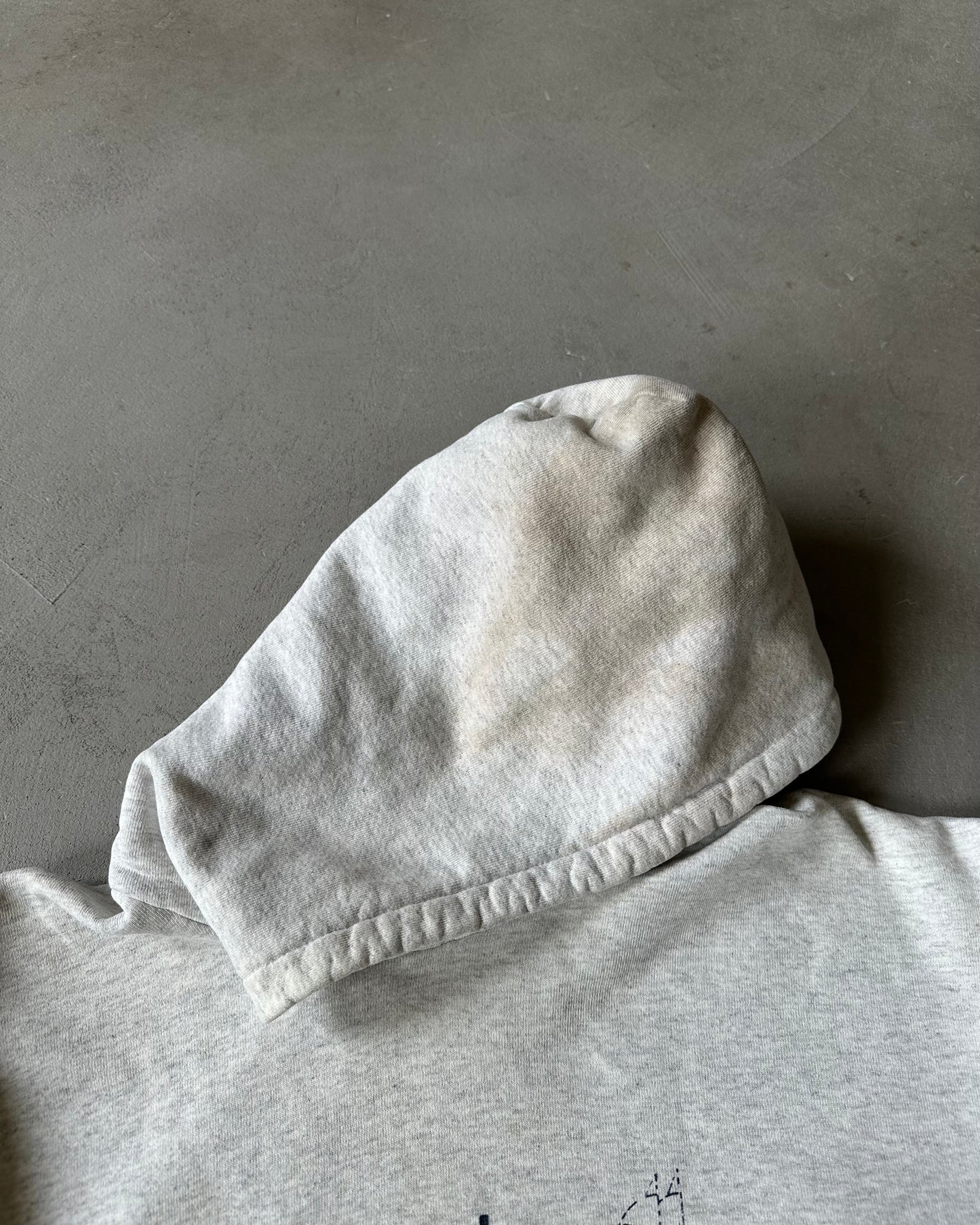 1990s - Ash Grey Nautic X King of the Road Hoodie - XL