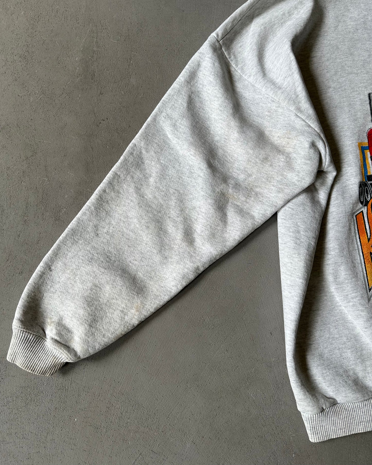1990s - Ash Grey Nautic X King of the Road Hoodie - XL