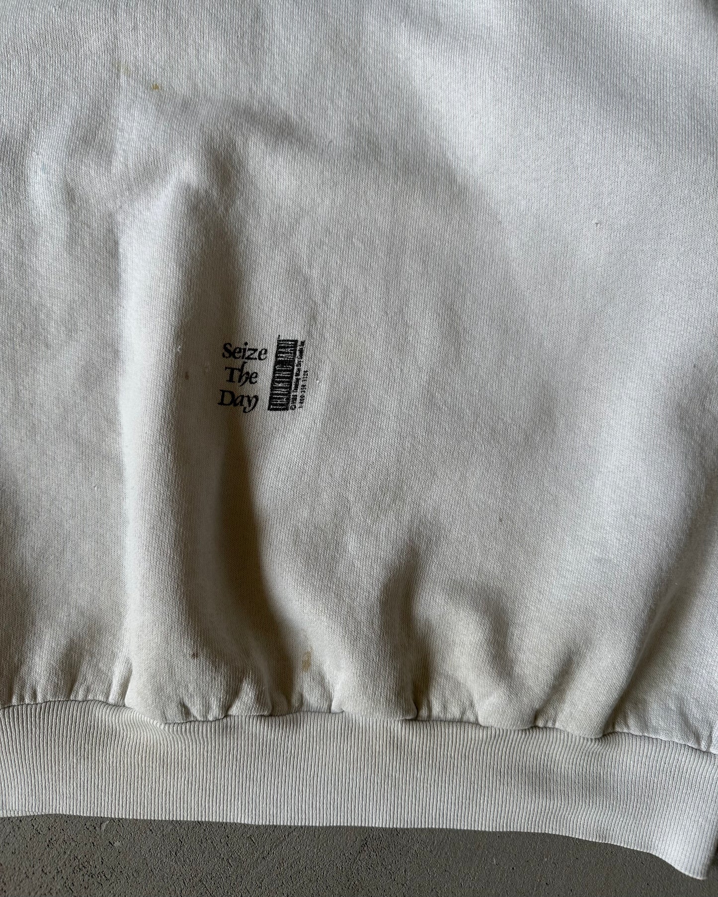 1980s - Distressed Carpe Diem Crewneck - L