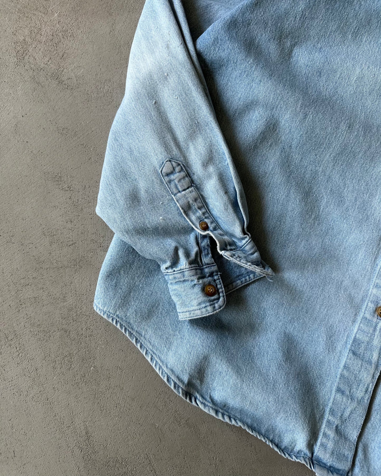 1990s - Denim Eddie Bauer Shirt - (W)L