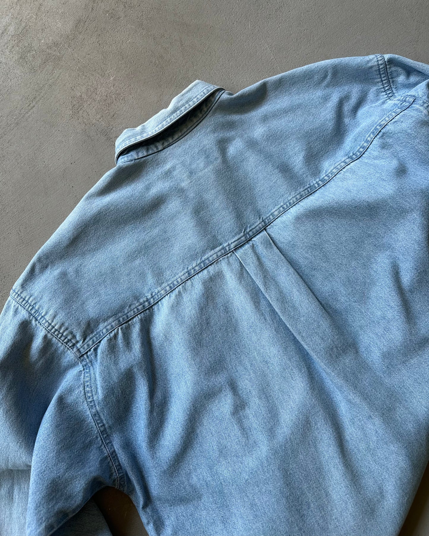 1990s - Denim Eddie Bauer Shirt - (W)L