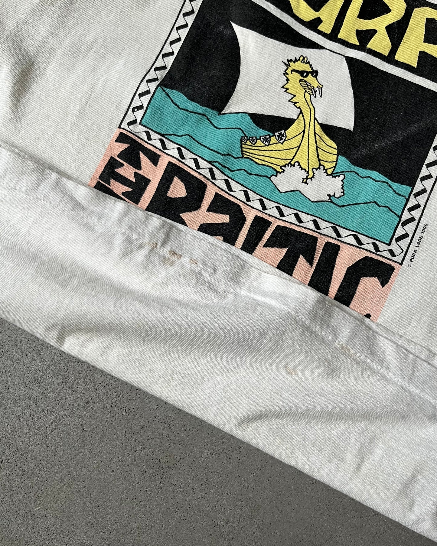 1990s - White Surf The Baltic T-Shirt - L