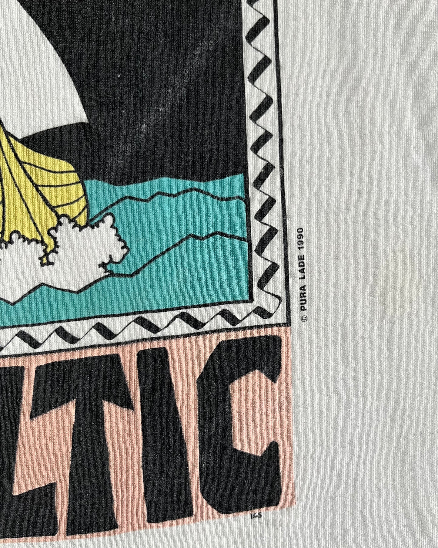 1990s - White Surf The Baltic T-Shirt - L